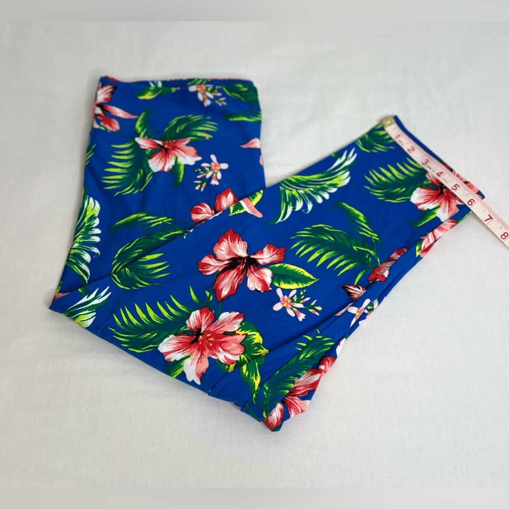 No Boundaries Womens Juniors Size XL 15-17 Legging Blue Floral Print - Picture 5 of 10